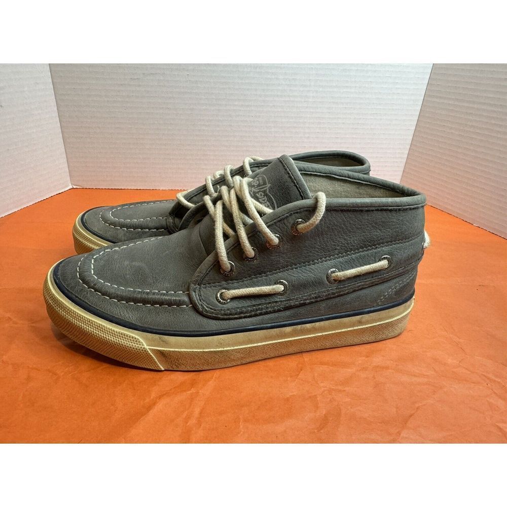 New Men's Sperry Top-sider Bahama Chukka Gray Suede High-top Sneakers Shoes 7.5M
